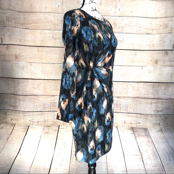 SALE❗️NYDJ JEMMA Melting Ikat Long Sleeve Dress 4P - Picture 9 of 16